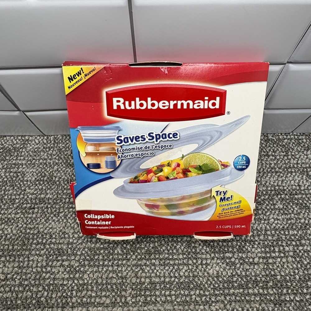 Rubbermaid COLLAPSIBLE 2.5 Cup Food Storage Container Discontinued Hard‎ To Find